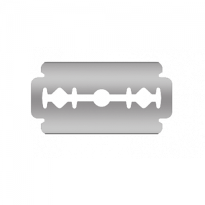 Rakblad med Gillette fattning – 400st 43x22x0.10mm