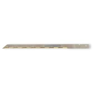330mm long straight knife blade with strong titanium coated teeth adapted to cut insulation.