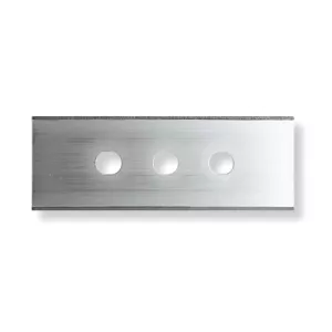 Sollex 60mm long industrial razor blades with 3 holes for slitting, converting of plastic film, foil, flexible material