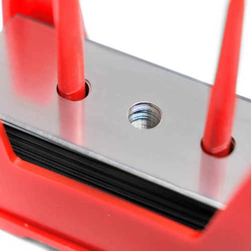 Lames de rasoir Sollex de 60 mm de long avec 3 trous pour le refendage et la transformation de films plastiques, de feuilles et de matériaux souples