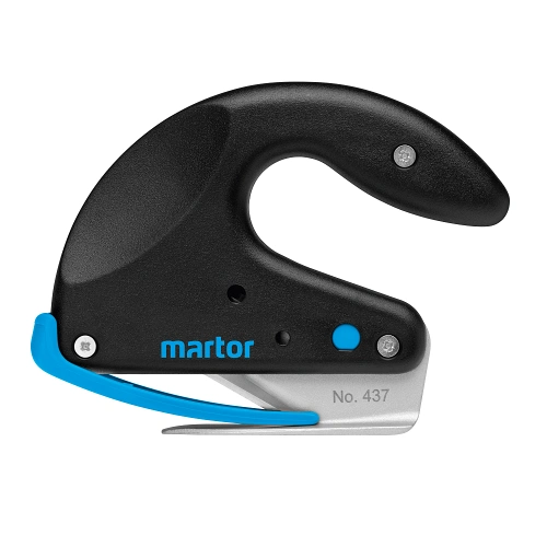 Martor Secumax Opticut safety knife 437.02 for cutting thick plastic film or foam - Sollex