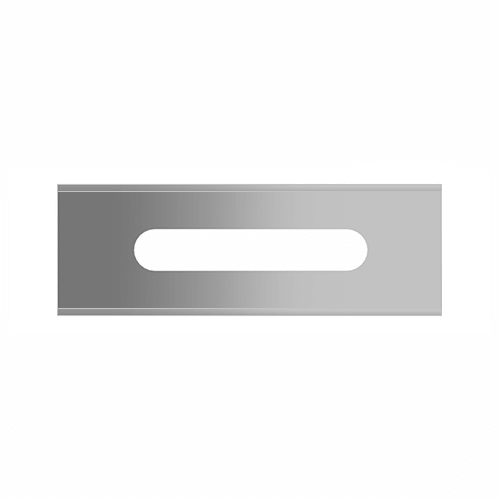 Sollex slotted slitter blade 5-020-HSS in high speed steel for use in plastic film production