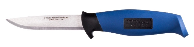 Sollex kniv 5000 med blått plast handtag
