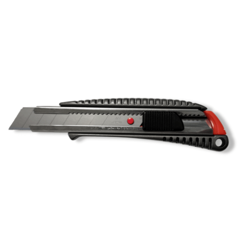 NT-Cutter Snap off knife with blade 18mm PRO 75x215x27mm - aluminum handle with steel rail - L-500GRP