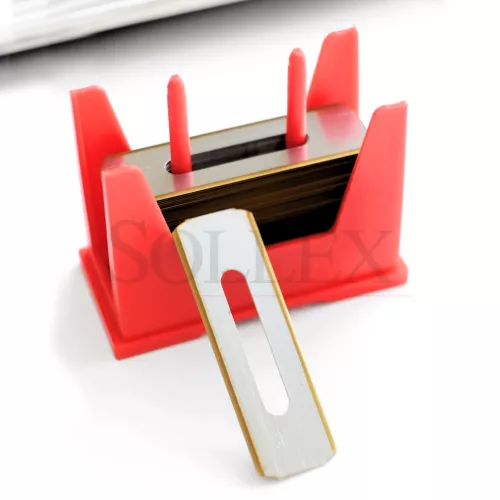 Sollex titan (TiN)-belagda slitterblad 5T med gula eggar