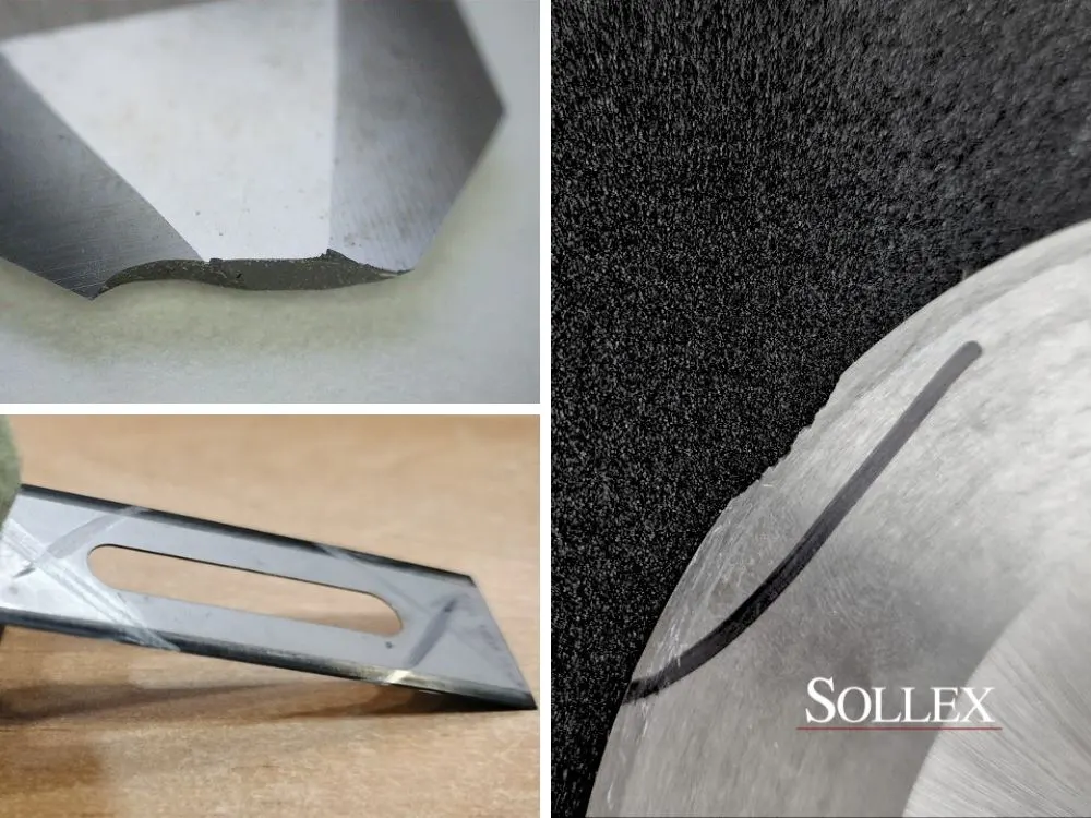 6 Reasons Why Your Blades Wear Out Fast Orsaker till att maskinknivar och knivblad till konverteringsmaskiner blir slöa och utslitna snabbt - Sollex