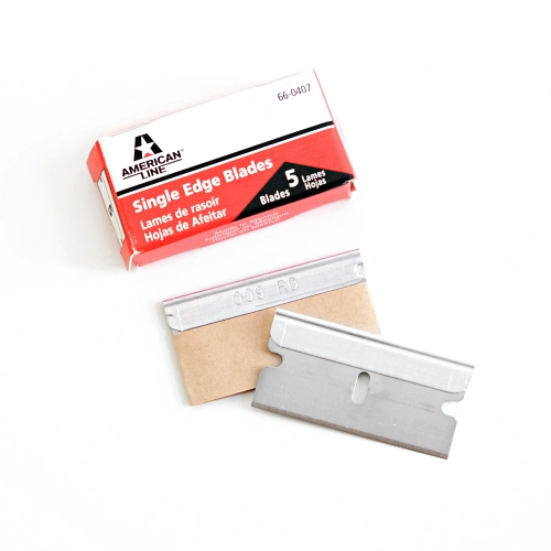 American Line reinforced single-edged blade for industrial use 5pcs in a pack - Sollex