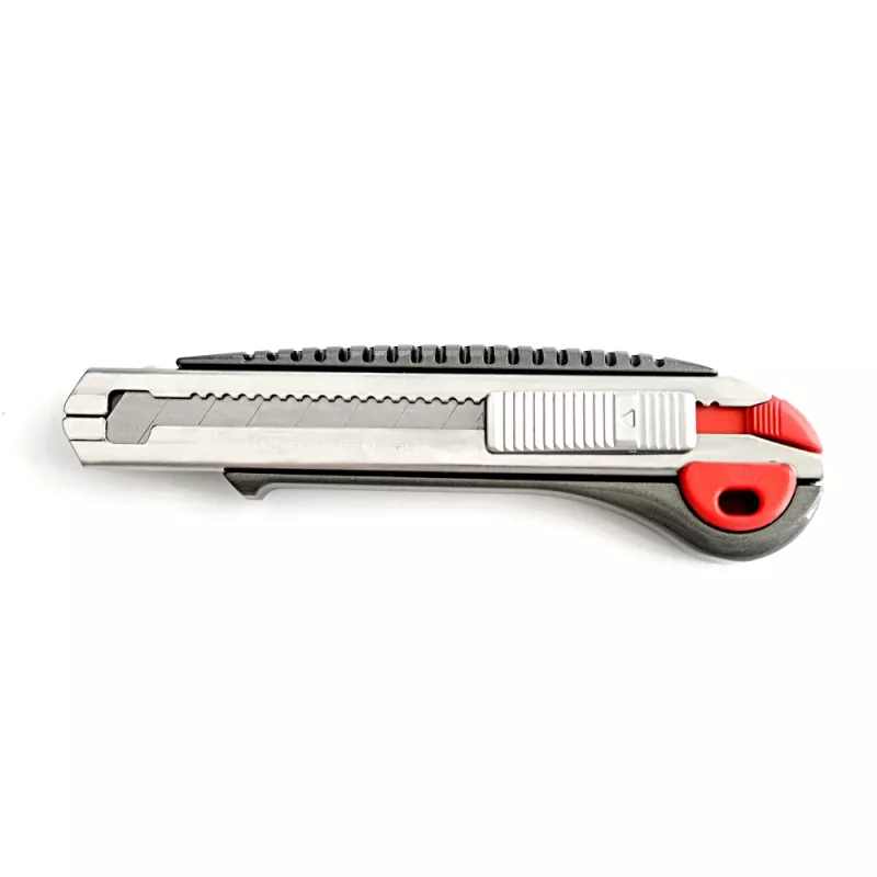 Snap off cutter knife 18mm PRO NT Cutter L-2000RP is ideal for DIY projects, cutting building materials such as drywall, ceilings, flooring, industrial use, warehouse work, manufacturing etc.