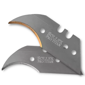 Concave blades for flooring, cutting carpets, linoleum, flooring materials - Sollex utility knives and blades