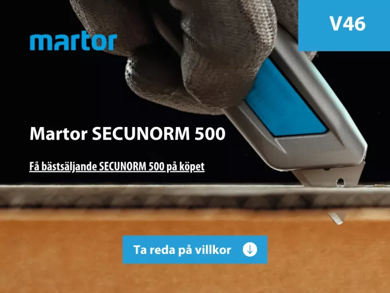 Martor Secunorm 500 skär enkelt kartong och förpackningar - Max skärdjup 17mm - Sollex