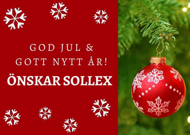 God Jul önskar Sollex din leverantör av knivar, knivblad och industrirakblad