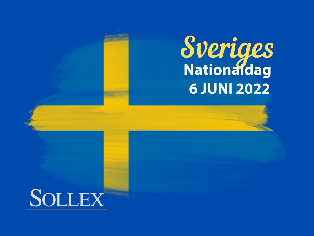 Sollex gratulerar alla kunder på den svenska nationaldagen!