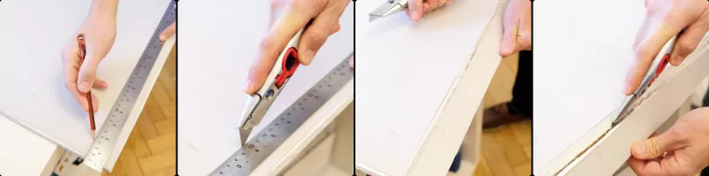 hur man skär gipsskivor med en hantverkskniv - guide - sollex blogg