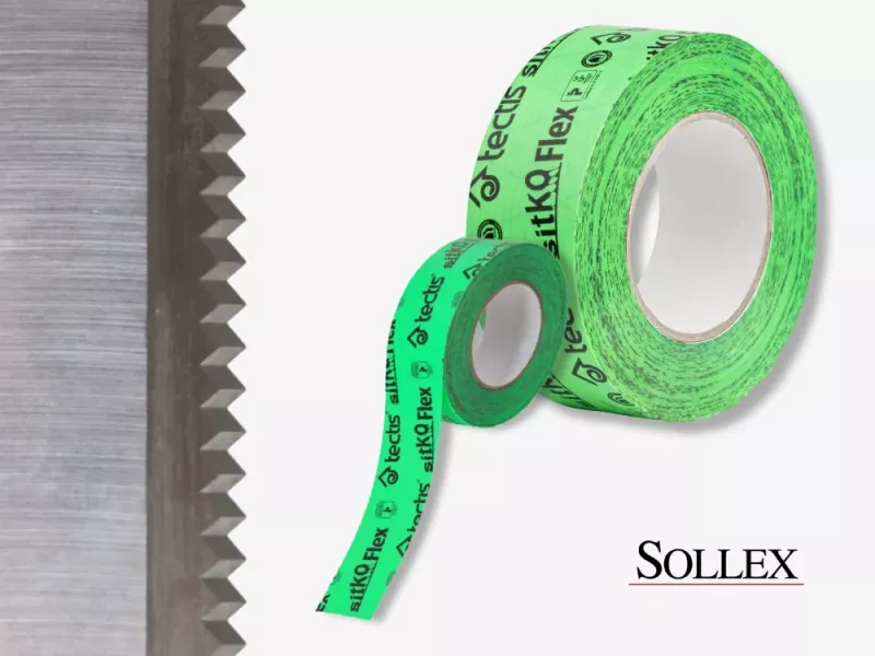 hur man skär förstärkt självhäftande tätningstejp - tectis sitko flex - Sollex blogg