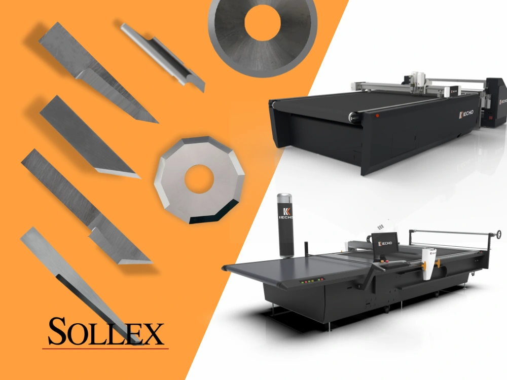 iEcho Cutters & Knives: Overview Sollex knivar för iEcho skärsystem, fräsar, skärbord