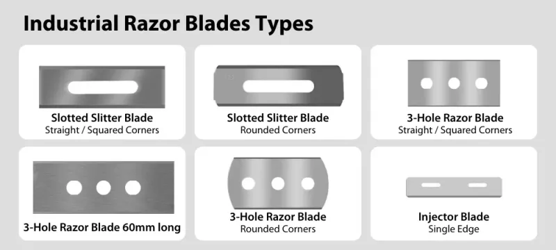 Industrial razor blade types for razor slitting in slitter rewinders - Sollex blog