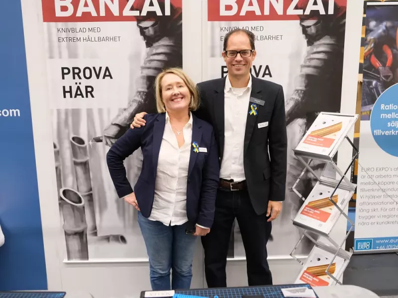 Sollex calendar of trade fairs and events Johan Falk och Beata Agrell på industrimässan i Lund - Sollex blog