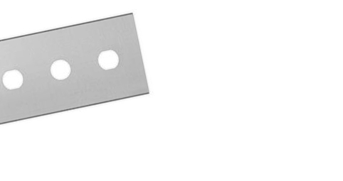 Straight blade from Sollex with three holes made of solid ceramic material