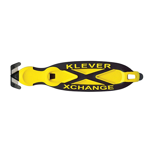 Xchange säkerhetskniv från Klever har ett dolt knivblad för att reducera skador på användare och gods.