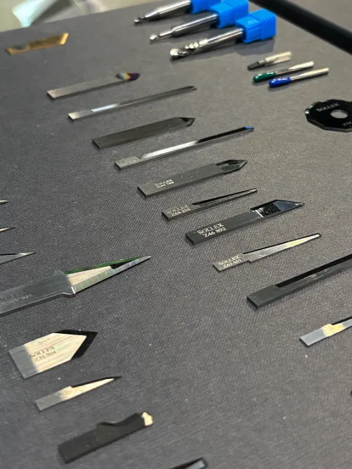 Sollex CNC-knivar och fräsar för digitala skärmaskiner presenterades på Sign Print Pack i Odense 2026