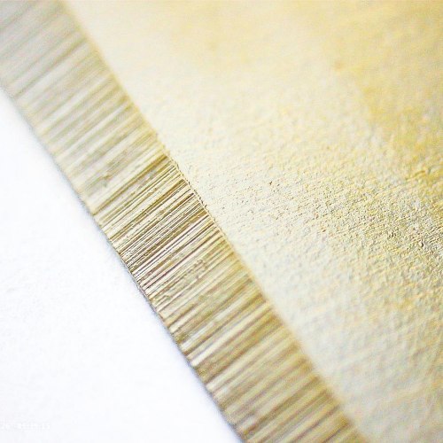 The industrial knife for plastic granules coated with a special LUXIA coating, which Sollex has developed to improve performance and protect the knives against wear