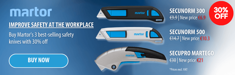 3 best-selling Martor safety knives with 30% discount in April - Sollex