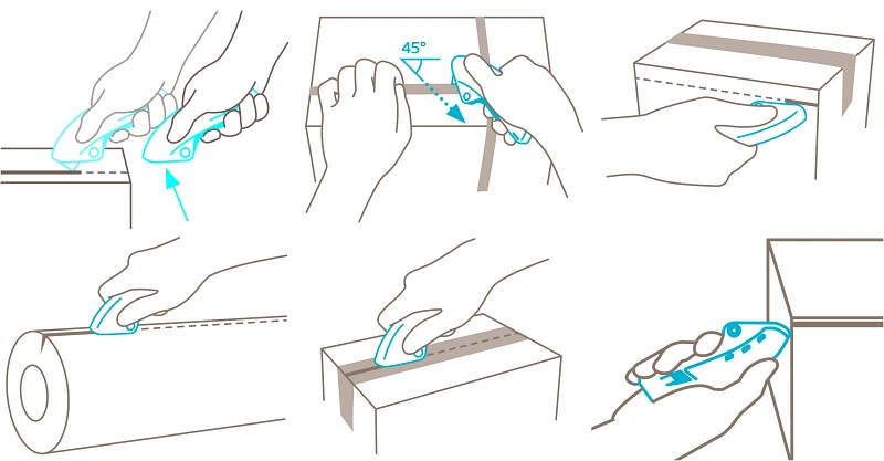 Couteau de sécurité Martor Secupro Merak - Mode d