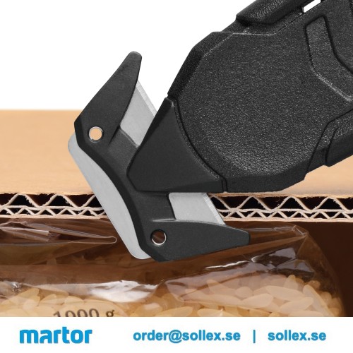 Martor Secumax 150 säkerhetskniv skär tjock kartong, wellpapp utan att skada innehållet - Sollex