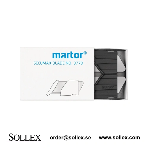 Sollex säljer Martor 3770 extra knivblad för Secumax 370 kartongkniv