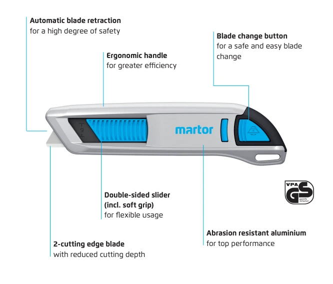 Martor Secunorm 500 fördelar egenskaper - Sollex
