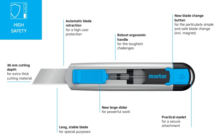 Martor Secunorm 540 caractéristiques avantages - Sollex
