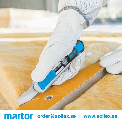 Martor Secunorm 540 couteau de sécurité coupe l'isolation en laine de roche minérale - Sollex
