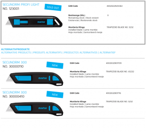 Martor secunorm profi light 123001 kniv har utgått - Sollex blogg