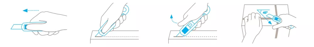 Martor Secunorm Profi40 MDP metalldetekbar säkerhetskniv: hur använder man - Sollex