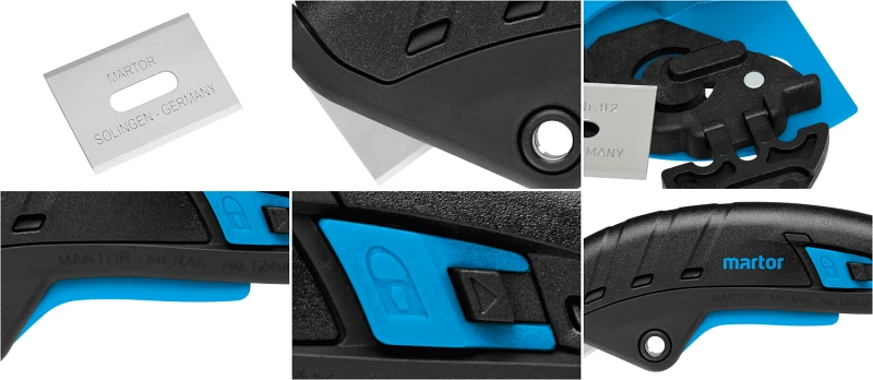 Couteau de sécurité Martor Secupro Merak - Détails et avantages - Sollex