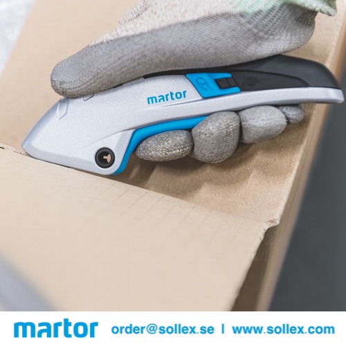 Martor Secupro Martego 122001 säkerhetskniv skär kartong - Sollex