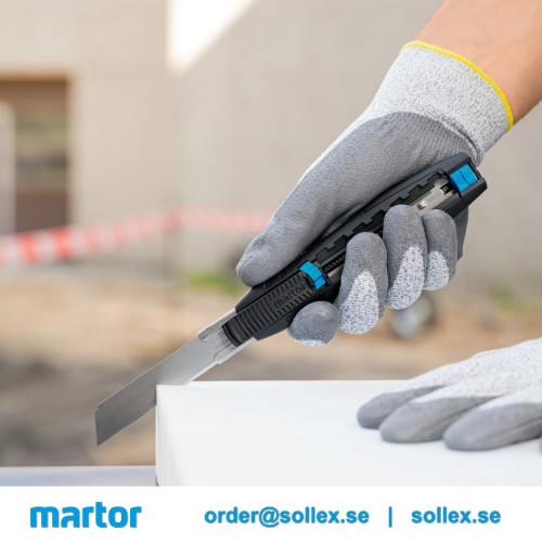 Martor Secubase 383 är en perfekt säkerhetskniv för att skära skum, cellplast, polysteryne, skumplast, cellgummi, styrox, polyetenskum och expanderad polypropen - Sollex