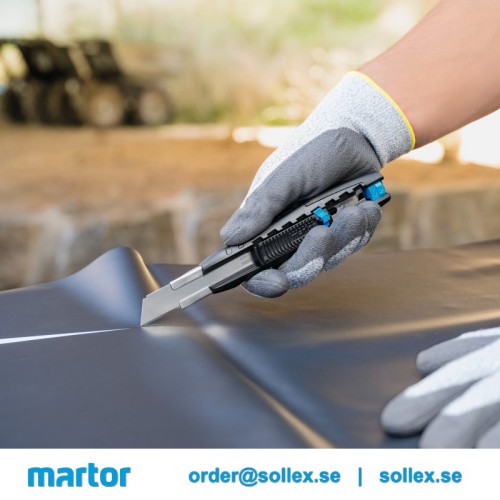 Martor Secubase 383 coupe parfaitement le caoutchouc et la mousse - Sollex