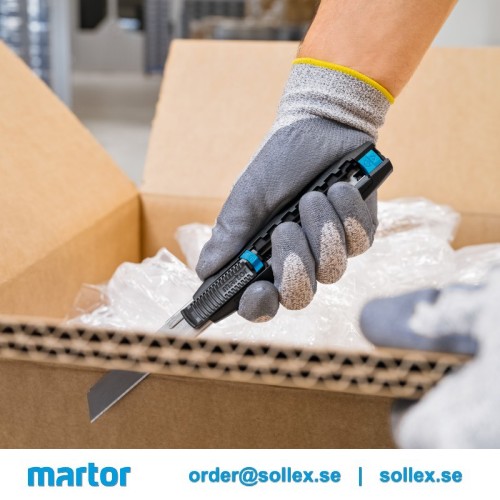 Martor Secubase 383 är en perfekt säkerhetskniv för att skära kartong, wellpapp - Sollex