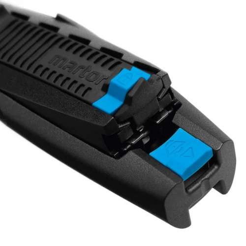 Martor Secubase 383 verrouillage et boutons de changement de lame - Sollex