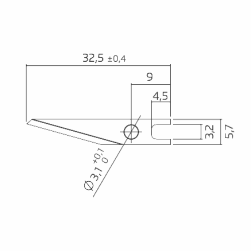 Lames de scalpel Mozart F1 PB1 à pointe carrée et lame graphique Martor 605, 606, 8605 - Dessin - Sollex
