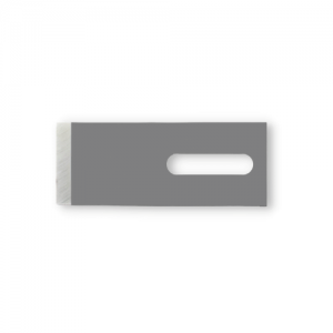 Sollex granulator knife P808 in very durable tool steel. Dimensions:  50 x 20 x 0.8mm