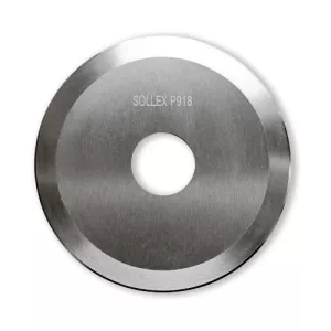 Sollex P918 circular knife for cutting plastic film cardboard corrugated rubber 90x22x1mm - front side
