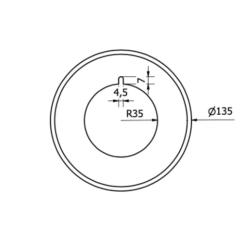 Dessin de la lame de coupe Crush P977 de Sollex - Lames pour machines