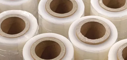 plastic film rolls with carton core - sollex