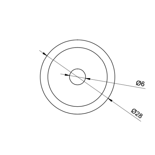 Extremvass cirkelkniv r28x6xx4-70 för att skära tuffa material - Sollex