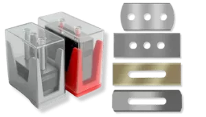 Lames de rasoir industrielles Sollex pour le refendage de films plastiques et de feuilles métalliques lors de la fabrication et de la transformation - Des centaines de lames de refendage industrielles Sollex