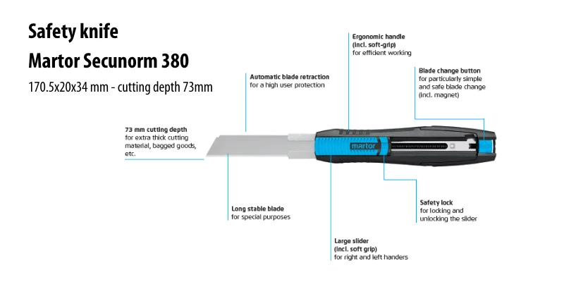 säkerhetskniv Martor secunorm 380 - Sollex