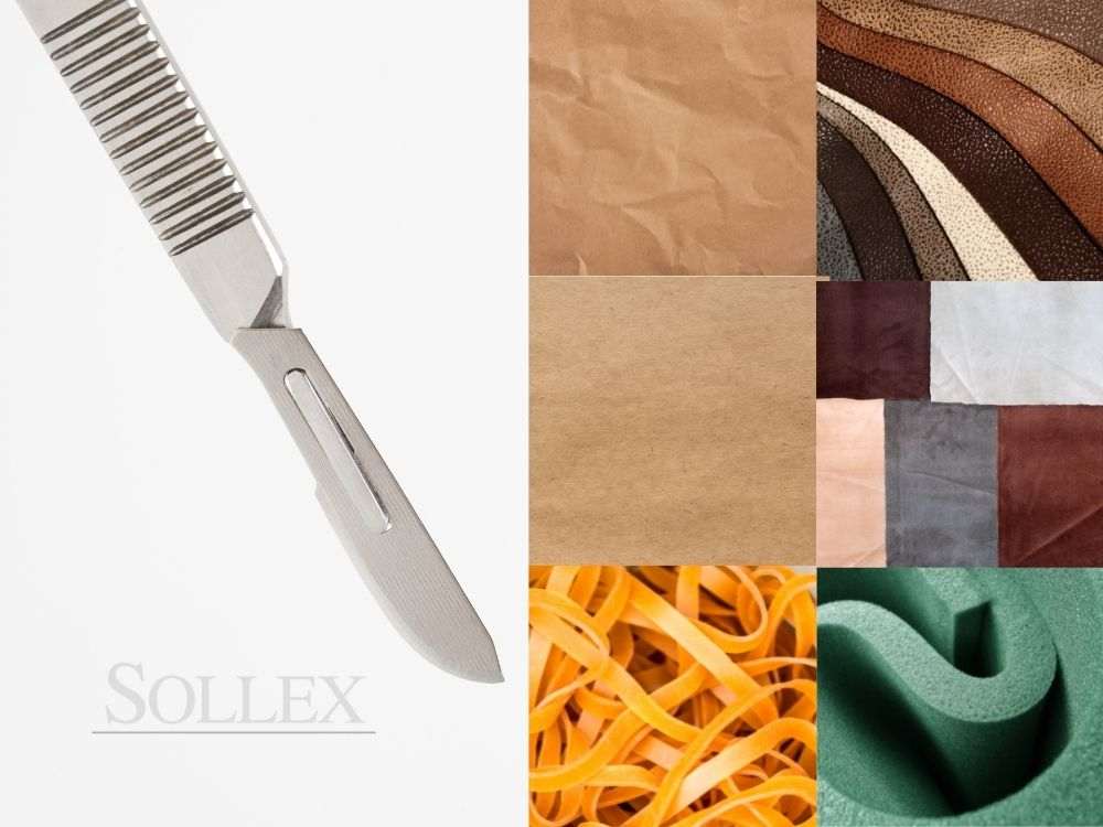 Skalpeller är perfekta för att skära i olika material som kartong, papper, tapeter, plast, textilier, läder, grafisk design och alla typer av precisionsskärning