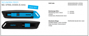 Martor secunorm profi 07105, 07205 5mm har utgått - Sollex blogg